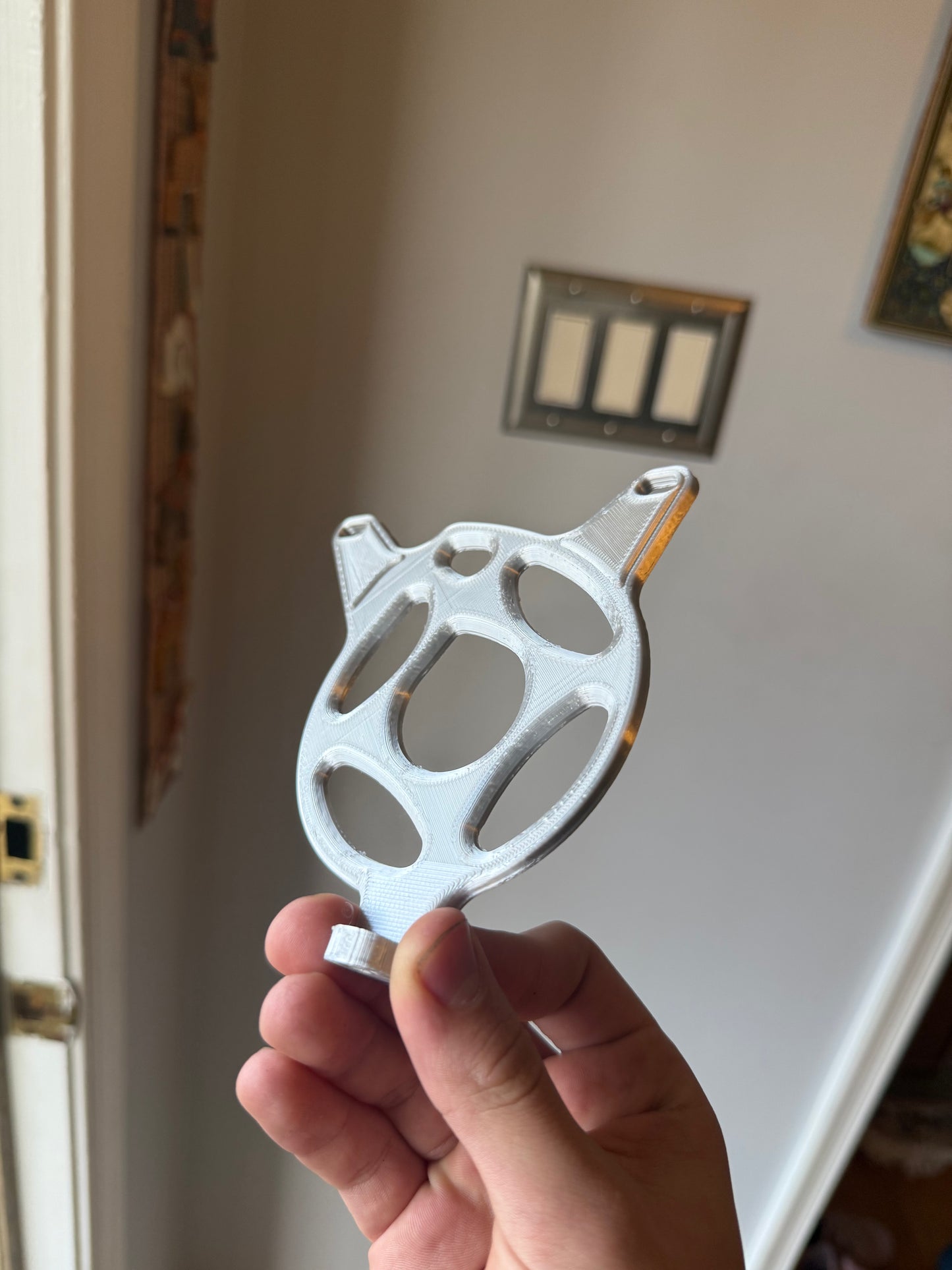 Silver 3d Printed Tuttio Motor Cover
