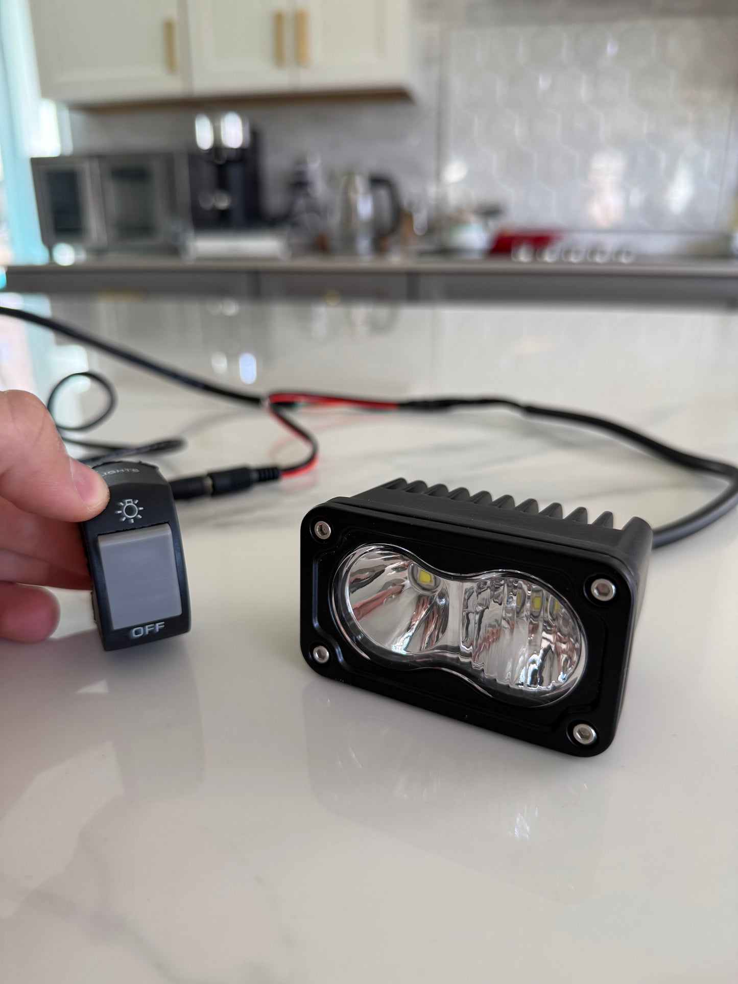 Battery Powered Baja Light w/ Switch (V2)